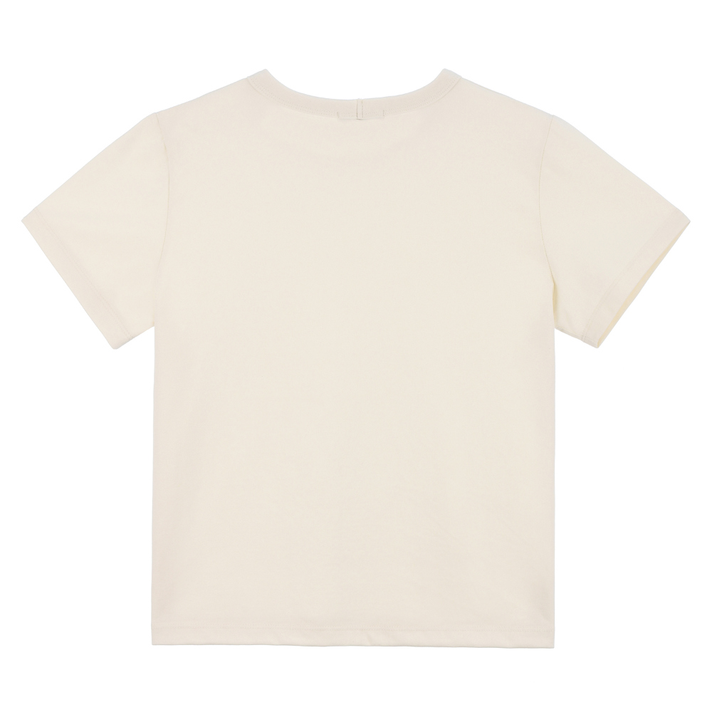 반팔 티셔츠 크림 색상 이미지-S1L114